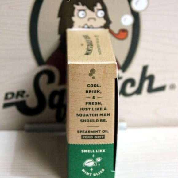 Dr Squatch Men's Natural Soap Spearmint Basil 5oz Bar Zero Grit - Picture 3 of 4